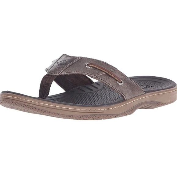 Sperry Men's Brown and Tan Flip-Flops - Picture 2 of 10
